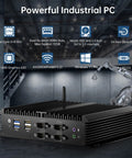 Beat The Heat Industrial Fanless Mini Pc With Intel Core I3 8130U Chips features ports and passive cooling design in a robust case.