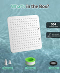 Luxury 12 Inch Square Stainless Steel Shower Head With High Pressure Rainfall Ultra Thin Design in the box contents