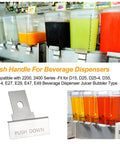 Top Notch Hand Activated Dispenser Valve Handle for Cold Beverage Dispensers Replacement Part Compatible With Cs Series Grindmaster Cecilware Crathco Units Fits D112 D15 D155 D156 D25 D255 D256 D35 D355 D356 E27 E275 E276 E29 E295 E296 HD15 stainless steel push handle for cold beverage dispensers