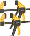 12 Inch Quick Grip Bar Clamps Set, 2 Pack For Woodworking And Metalworking, Heavy Duty 150 Lb Clamping Force, One Hand Trigger Release