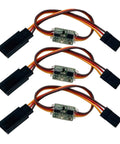 Three Pack RC Servo Signal Reverser Rotation Inverter 3.6 To 24V 5A Steering Gear Reverser Built For JR Futaba Aircraft And Other Servos