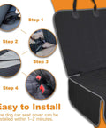 Installation steps for Dog Car Seat Cover For Back Seat In Trucks Washable Nonslip Bench Seat Protector with easy setup guide