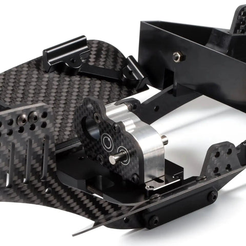 Ultra Light Portal Transmission Tiny Gearbox With Slipper Pad For 1/10 LCG Chassis Cheater Rigs Capra SCX10 III AR45 detail view