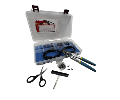 Speargun Rigging And Repair Kit For Grab And Go Spearfishing Tool Box With Lighter And Scissors, Stainless Gear, Perfect For Freediving, Diving, Scuba And Boat Use, Practical, Value Packed