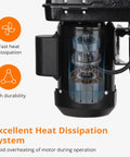 Motor of 8 Inch Benchtop Drill Press With 2.5A Motor, Five Speed Tabletop Drilling Machine for Wood and Metal, highlighting heat dissipation system