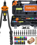 Rivet Nut Tool Kit 16 Inch With 13 Mandrels And 150 Rivnuts, Manual Nutsert Tool For DIY Auto And Metal Repairs, Includes Metric And SAE Mandrels, Wrench, Case, And Full Accessory Set.