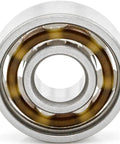 Top Shelf 608 Open Style Deep Groove Radial Ceramic Ball Bearings Bulk Pack Of One Hundred Silicon Nitride Rings Measuring 8 By 22 By 7 Mm, showcasing deep groove design.