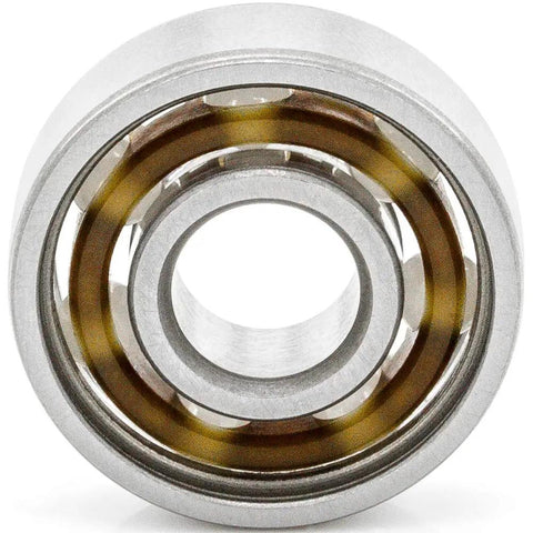 Top Shelf 608 Open Style Deep Groove Radial Ceramic Ball Bearings Bulk Pack Of One Hundred Silicon Nitride Rings Measuring 8 By 22 By 7 Mm, showcasing deep groove design.