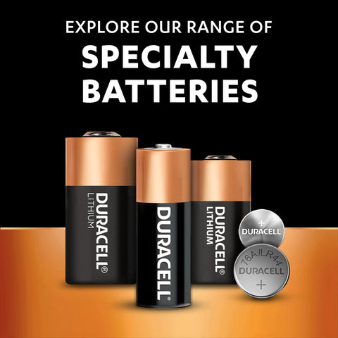 Hella Reliable Two Pack LR44 Alkaline Button Coin Cell Batteries For Watches Toys Calculators Smart Devices And Mobile Gear Straight Up Solid Power That Keeps Everything Running Smooth All Day Long with Duracell branding.