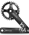 170mm MTB Square Taper Crankset For Single Speed With 104 BCD Chainrings 32/34/36/38/40/42T Round Or Oval Narrow Wide Teeth