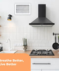 Premium 12 By 8 Inch Wall AC Vent Cover With Rustproof Aluminum Build Multi Shutter Damper Adjustable Front Blades White Finish