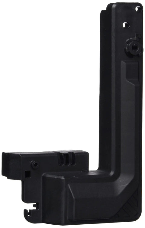 Right Side Rip Fence Holder Base Replacement Part For C10RJSM Saw Lightweight Durable Easy Install Genuine Quality Ideal For Quick Fence Alignments And Secure Cuts, black plastic component, side angle view.