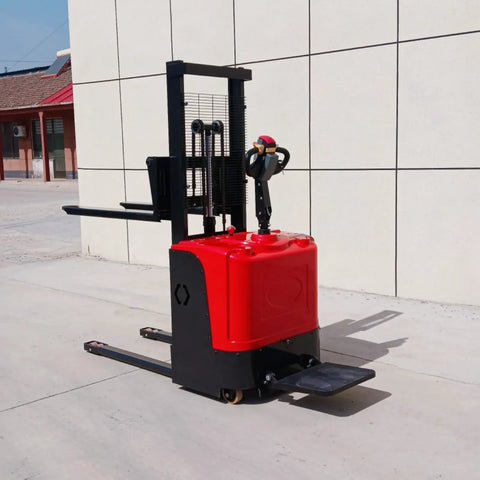 Heavy Duty Electric Walkie Pallet Stacker With 1000Kg To 3000Kg Lift Capacity for factory material handling