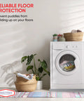 Washing machine on 27 By 25 By 1.5 Inch Heavy Duty Stainless Steel Washer Drain Pan 18 Gauge SS304 Thick Drip Tray.