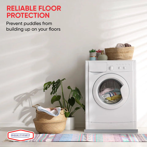 Washing machine on 27 By 25 By 1.5 Inch Heavy Duty Stainless Steel Washer Drain Pan 18 Gauge SS304 Thick Drip Tray.