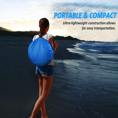 Pop Up Privacy Tent Beach Shower Tent Portable Outdoor Changing Room Shelter For Camping And Hiking Waterproof UPF40 Plus Sun Shield With Strong Steel Frame Quick Setup Lightweight Ideal For Beach Picnics And Fishing