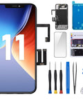 IPhone 11 6.1 Inch Screen Replacement DIY Kit With Earpiece And Sensor Full Assembly 3D Touch LCD Digitizer Front Glass Repair Tools