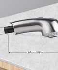 Heavy Duty Pull Out Spray Wand Replacement For Kitchen Faucets With Slick Super Steel Finish RustProof Construction Double O Ring Seal Kick Up Your Sink Game Smooth Daily Operation Pro Grade Quality with dimensions and connection details