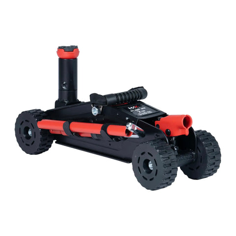 4400 Lb Hydraulic Off Road Floor Jack With Big Wheels For Trucks SUVs And ATVs, Dual Piston Quick Lift, steel construction