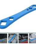 Heavy Duty Oil Drain Screw Removal Tool And 30mm Hexagonal Socket Wrench For Cars, blue steel wrench for oil filter maintenance.