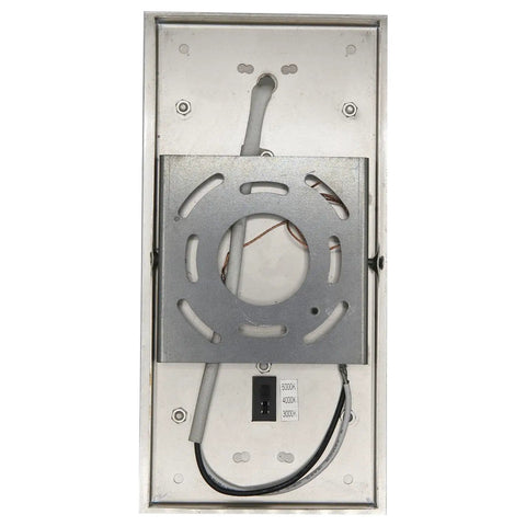 Back view of 10-Inch LED Horizontal Band Wall Sconce, Color Temperature Selectable 30K/40K/50K, showing mounting hardware