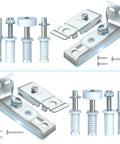 Bi Fold And Sliding Closet Door Repair Kit For Home DIY Use One To One And Three Eighths Inches Thick Doors Up To Fifty Pounds