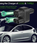 Top Shelf Premium Heavy Duty CCS2 To NACS Charger Adapter 250A Fast EV Convertor with CCS2 and Type2 connections for all NACS cars.