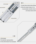 Diagram of 14 Inch Soft Close Drawer Slides Set Of 4 Pairs With Ball Bearing Full Extension, Side Mount Cabinet Hardware.