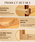 10 Frame Medium Bee Super Box With Beeswax Coating For Langstroth Hives detailing dovetail joints, thick wood, easy handles.
