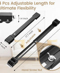 Heavy Duty Appliance Rollers For Washer And Dryer, adjustable length, black sliders, 28 inches for easy moving of appliances.