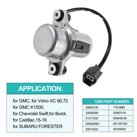 Power brake booster auxiliary electric vacuum pump, front-angle view, silver housing with black electrical connector