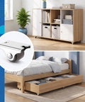 Superb One Inch Mini Caster Wheels Set Of Four Low Profile Rolling Casters With Included Screws For Couch And Table Furniture smooth roller wheel showcasing storage cabinet and bed use.