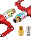 Pair Of Steel Bike Pedal Extenders For A Slight Crank Reach Upgrade With Sixteen Millimeter Spacer Fits Nine Sixteenth Inch Threaded Pedals