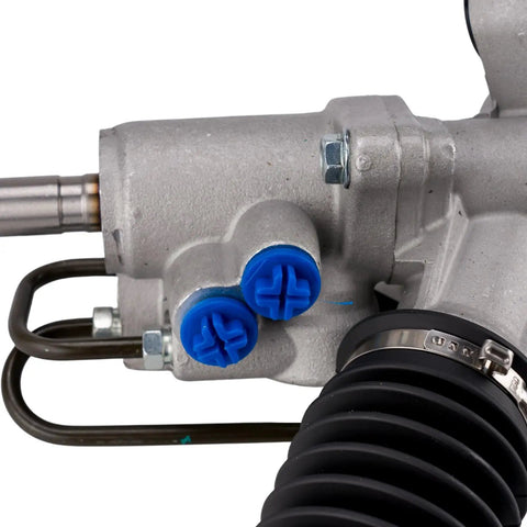 Close-up of OEM Quality Drop In Power Steering Rack And Pinion Replacement For Subaru Impreza and WRX models 2008 to 2014
