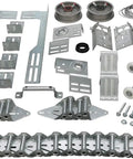Ultimate All In One Garage Door Hardware Kit For 16 Ft By 7 Ft Overhead Doors Replacement Bundle displayed components