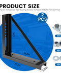 Heavy Duty Underbody Truck Toolbox Mounting Brackets Kit Welded Steel Bracket Set With Full Hardware For 18 By 18 Chest dimensions and hardware.