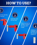 Instructions on using 342 Piece Blind And Pop Rivet Kit With Aluminum Rivets And 304 Stainless Steel Backup Washers, 4 steps.