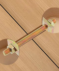Heavy Duty M8x100mm Iron Connector Bolts with Wrench Included for Wood Joints and Furniture Assembly close-up view