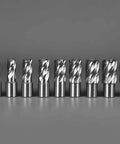 Annular cutter set, 13 pcs, HSS with Weldon shanks, diameters from 7/16 to 1-1/16 in, silver metal