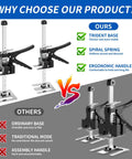 Greywolf Multi-Function Furniture Lifter With Dual Arm Jacks, showcasing ergonomic handles and trident bases in comparison.