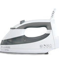Quickpress Iron With Smart Steam Technology Auto Adjusts Steam By Fabric Setting No Fuss 3 Way Auto Off Nonstick Silver