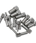 Pro Grade Steel Disc Cutter Set For Jewelry Making With Round Pendant Punch Tool And Six Dies, showing multiple metal punches