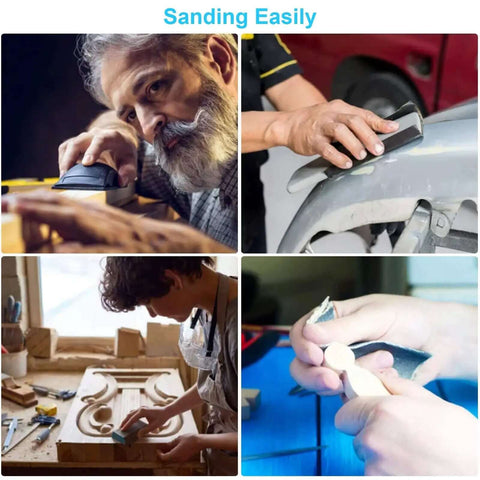 All Purpose Pro Grade Sandpaper Kit DIY Friendly With 48 Pcs Wet Dry Sheets 16 Grits From 120 To 5000 in use on wood and metal