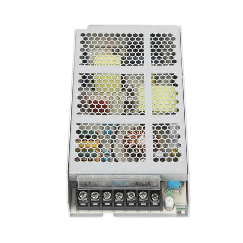 K1 Max Power Supply 24V 6.25A 100-240V A150FKE 24P with silver ventilated casing, front view showing connectors
