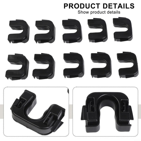Ford Rear Shelf Clip 10 Pack For Fiesta Mk7 Focus B Max C Max Boot Cover Bracket Retainer 015532109E Direct Fit OEM Replacement