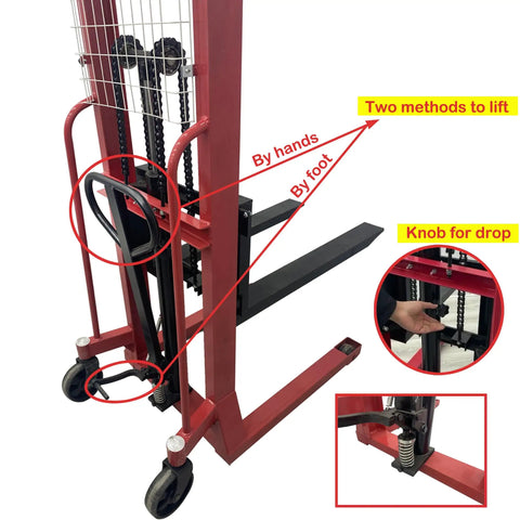 The Real Deal Manual Pallet Lifter With A Hefty 1 Ton 2204 Lbs Capacity And A Snappy 63 Inch Lift Height Single Sided Hydraulic Hand Pallet Truck That Handles Warehouse Grind Like A Pro