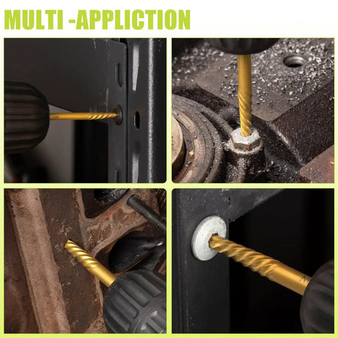 Multi-angle view of Damaged Screw Extractor Set, 7 Piece Easy Out Bolt Extractor Kit For Grabbing Broken Bolts, Stripped Screws