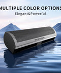 Solid As A Rock Sixty Inch Commercial Air Curtain Stainless Steel Build showcased over water with elegant design.