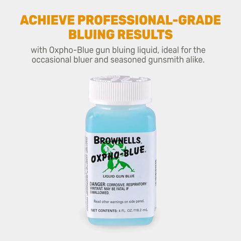 Oxpho-Blue Liquid Gun Blue Cold Bluing Solution For Gunsmithing And Maintenance, Professional Grade, 4 Fl Oz bottle image