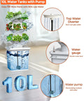 18 Plant Hydroponic Growing System Kit With Tower Indoor Garden 10 Liter Large Capacity Water Tank Circulation details